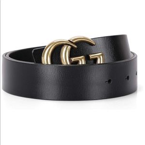 Black and gold designer inspired belt